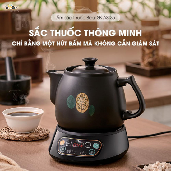 Ấm sắc thuốc Bear SB-AST35 Dung tích 3,5L