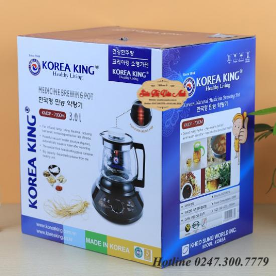 Ấm sắc thuốc Korea king KMDP-7000G nhập khẩu Hàn quốc