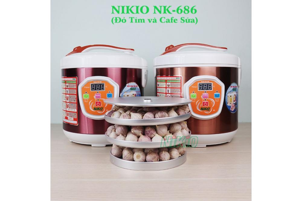 Nồi làm tỏi đen Nikio Nk-686 có 2 màu